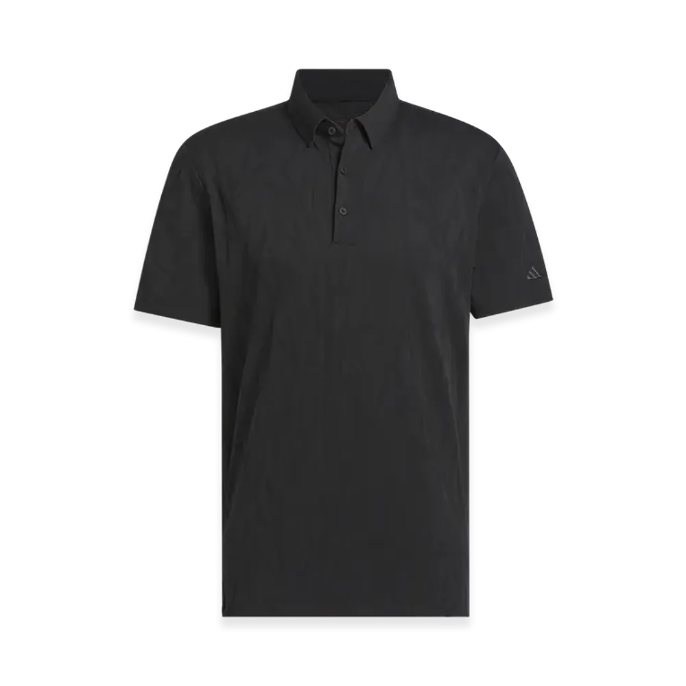 adidas Golf Go-To Textured Polo Shirt "Black"