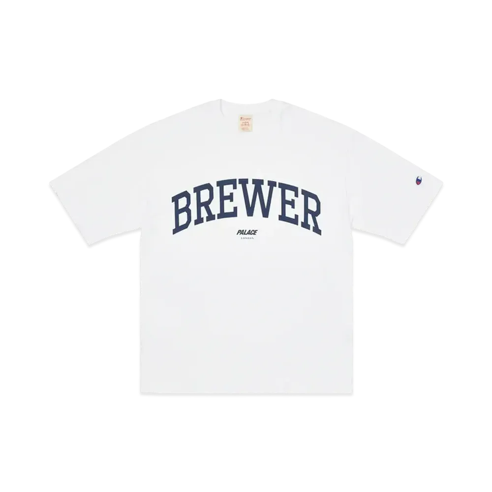 PALACE CHAMPION SHOP T-SHIRT LONDON "White"