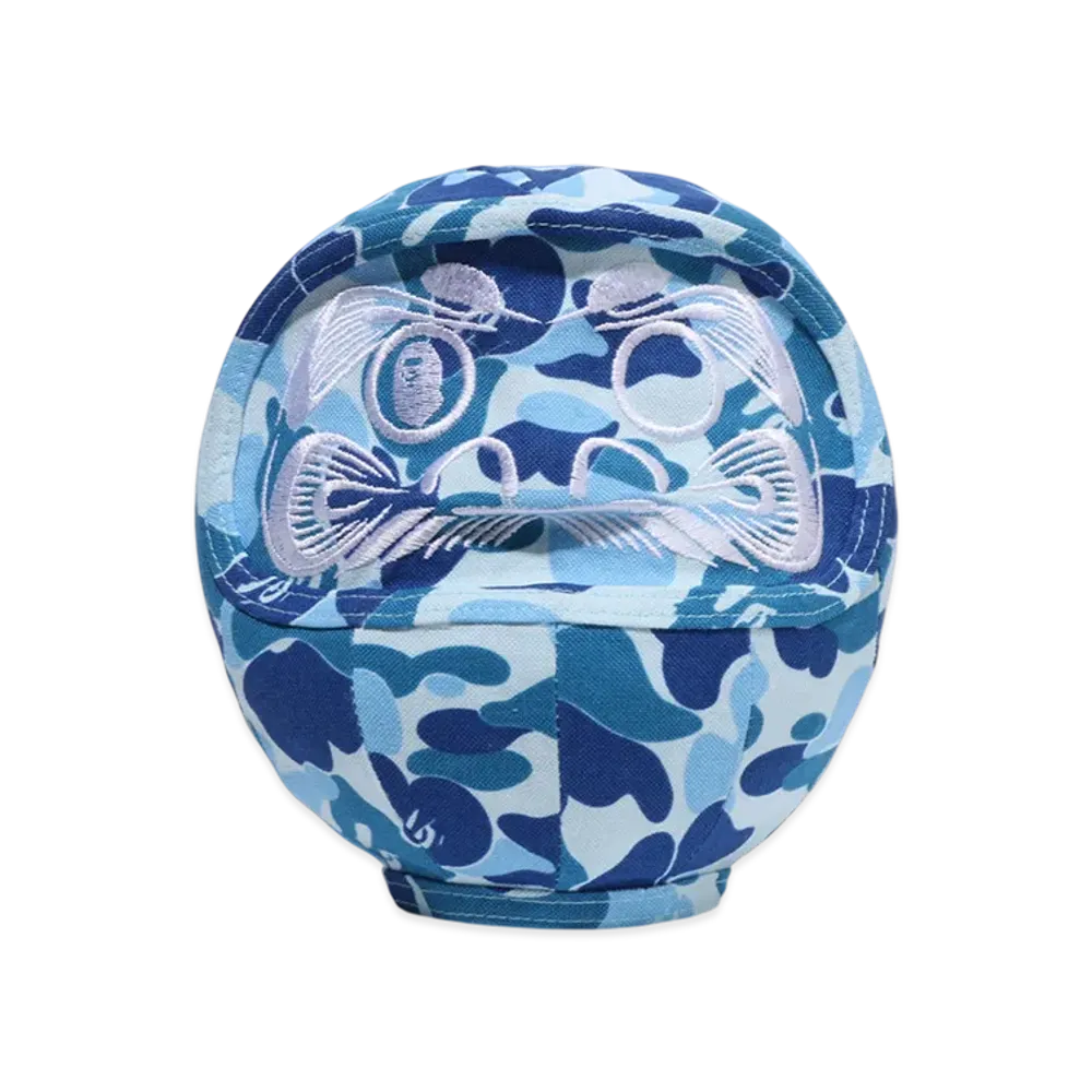 A BATHING APE x MIKAZUKISHOTEN ABC Camo Daruma "Blue"