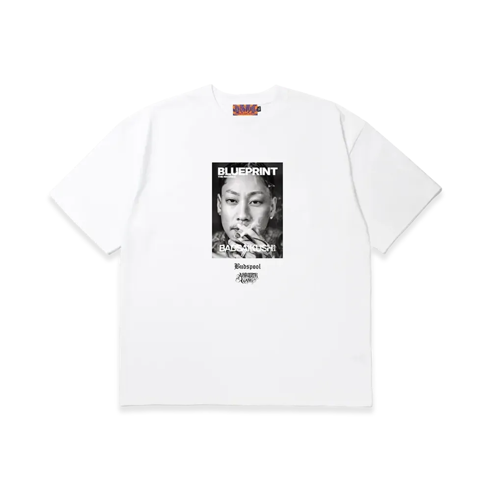APHRODITEGANG x BUDSPOOL Blueprint The Records S/S Tee 01 "White"