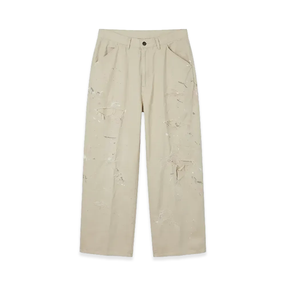 ANCELLM Remake Wide Chino Trousers "Beige"