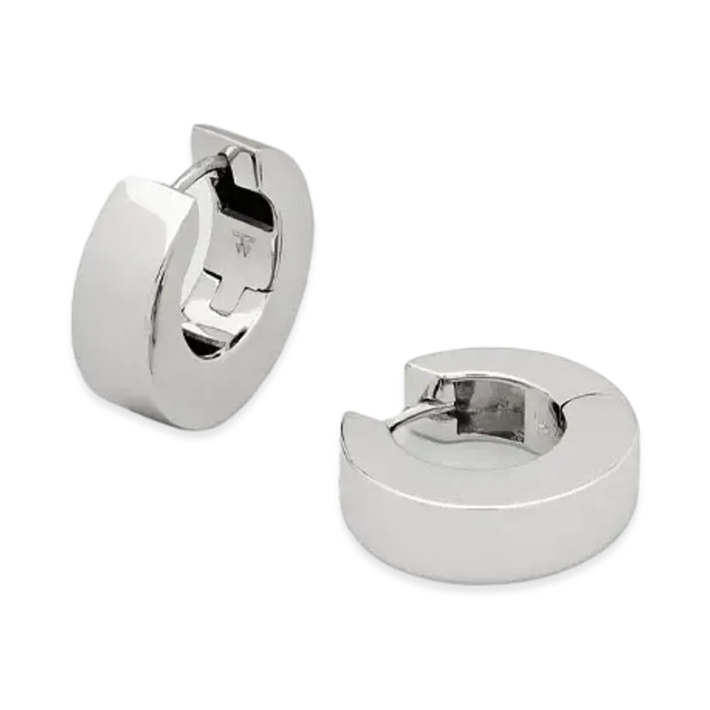 TOMWOOD Arch Hoops Small "Polished Silver"
