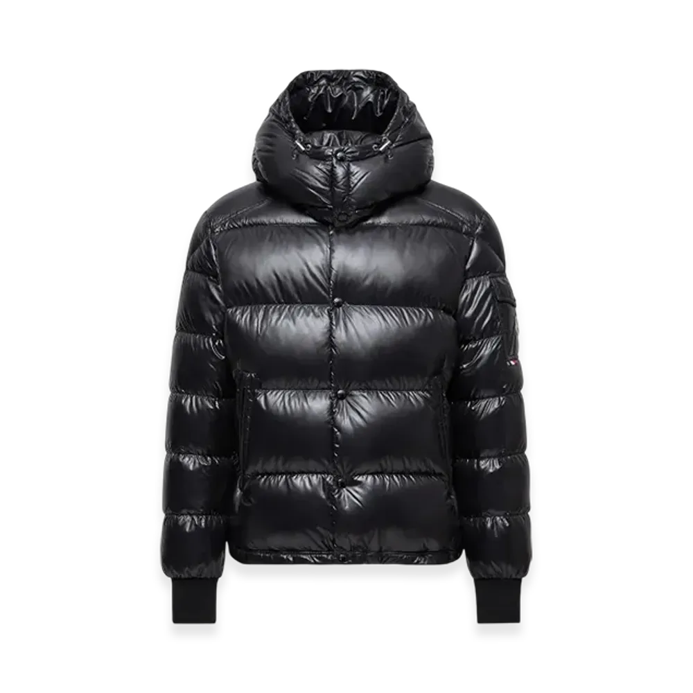 MONCLER Maljasset Hooded Short Down Jacket "Black"