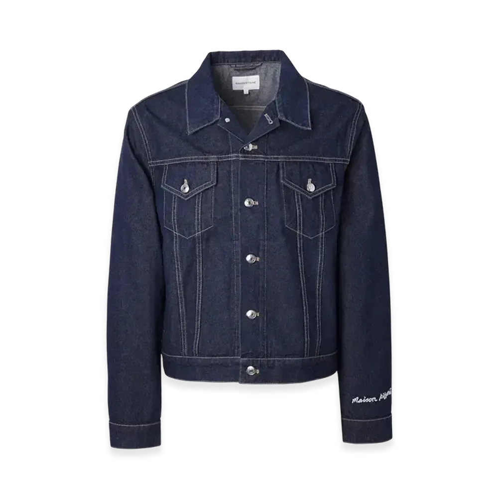 Maison Kitsune Trucker Denim Jacket "Washed Indigo"