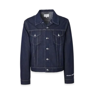 Maison Kitsune Trucker Denim Jacket "Washed Indigo"