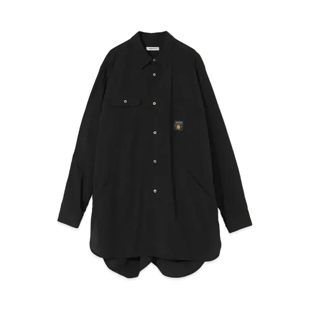 UNDERCOVER Cotton Work Mix Long Shirt "Black"