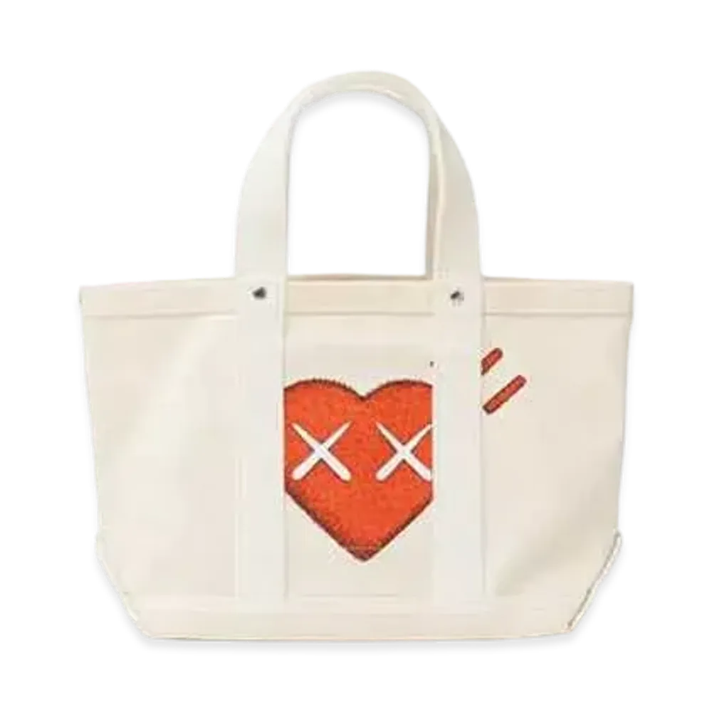 HUMAN MADE x KAWS TOTE BAG SMALL "White"