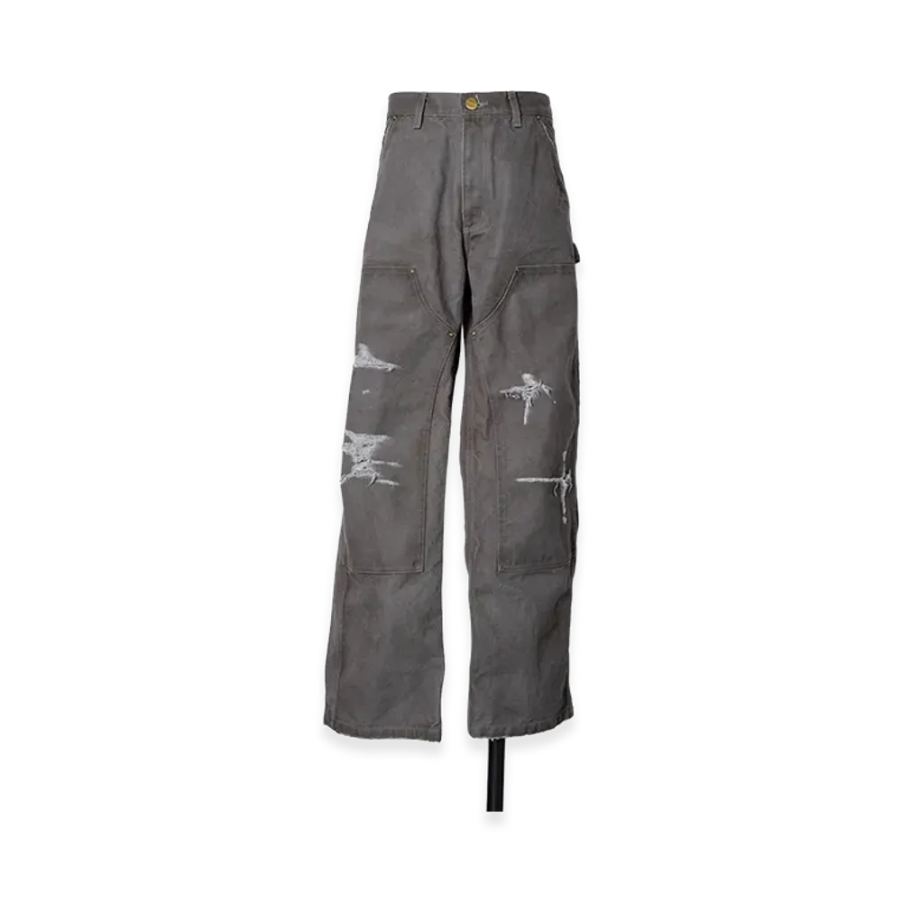 KAMIYA Boro Duck Painter Pants "Gray"