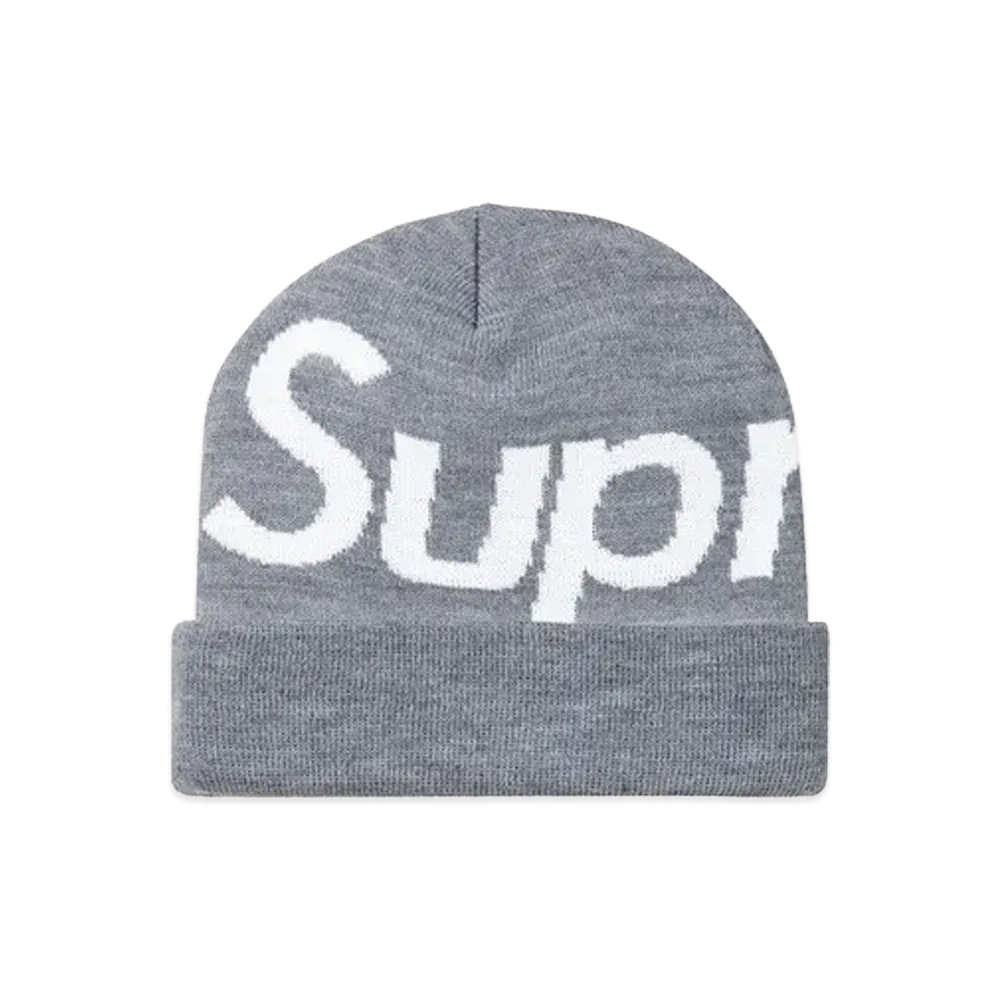 Supreme Big Logo Beanie (11FW) "Grey"