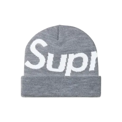 Supreme Big Logo Beanie (11FW) "Grey"