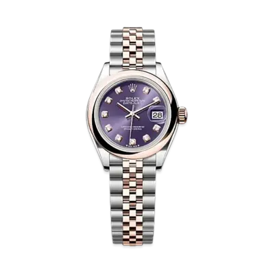 ROLEX Lady-Datejust Oystersteel & Everose Gold "Purple"