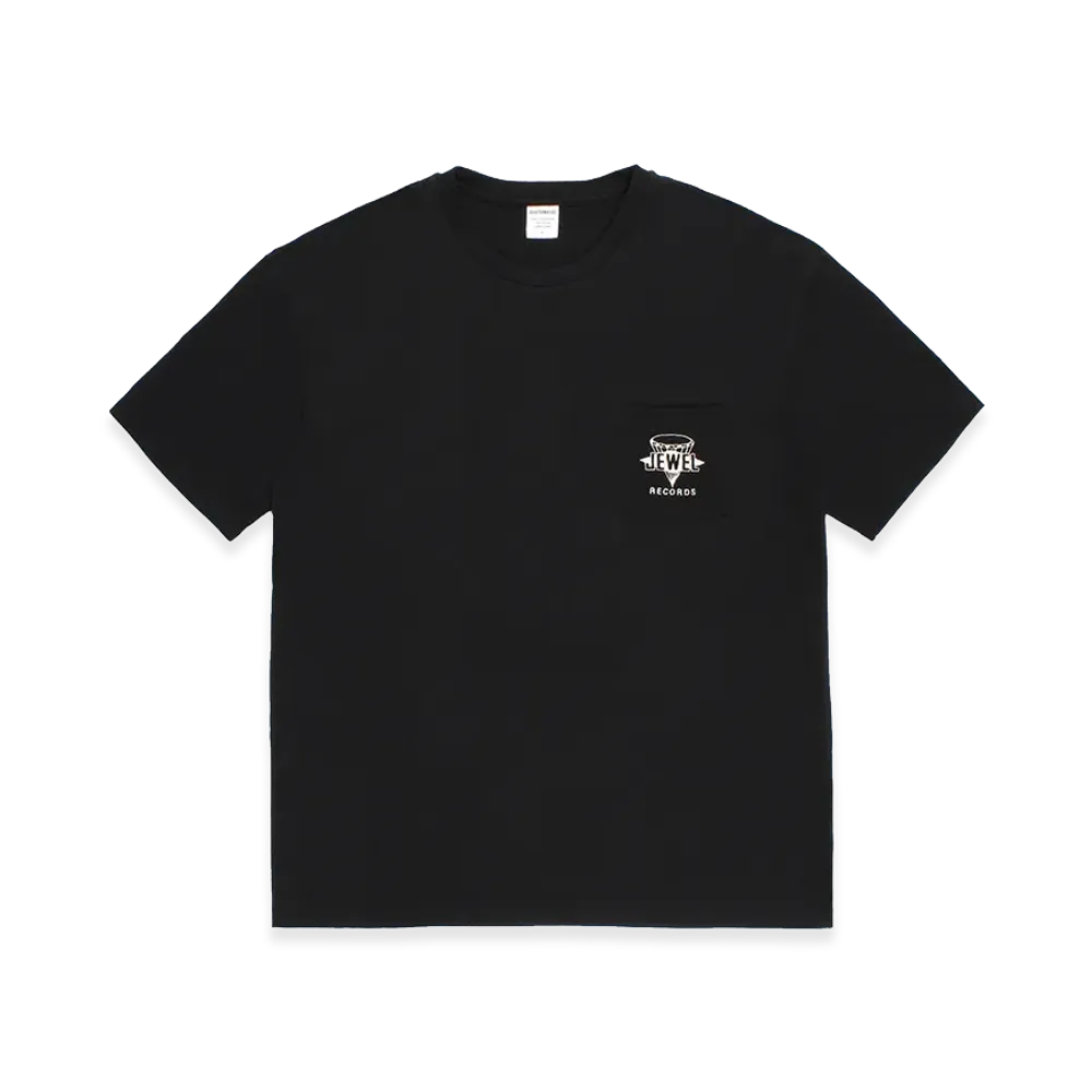WACKO MARIA Washed Heavy Weight Pocket T-Shirt "Black"