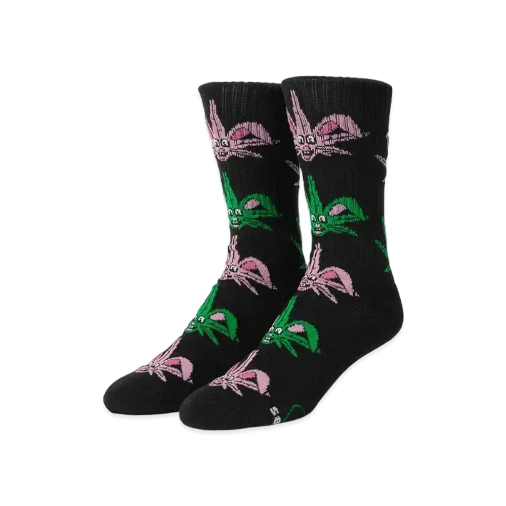 HUF x FREDDIE GIBBS Lucky Crew Socks "Black"