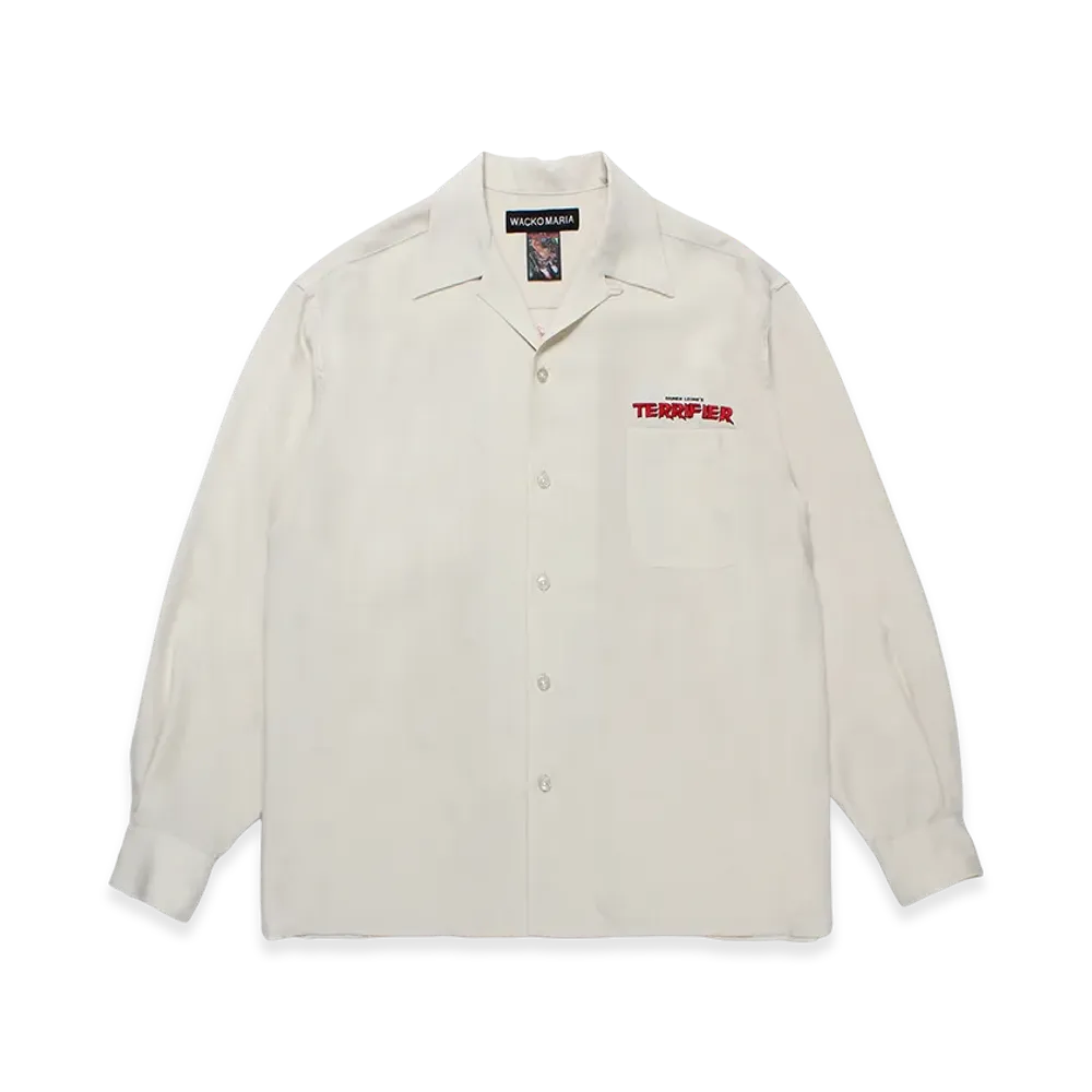 WACKO MARIA x Terrifier 50's Open Collar Shirt "Ivory"