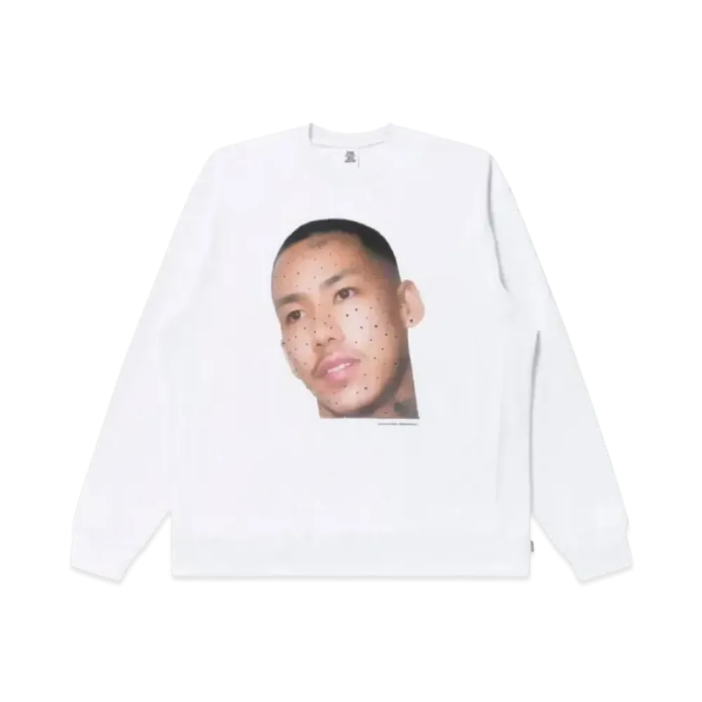 Blackeyepatch Yuki Chiba Star Rhinestone Crew Sweat "White"