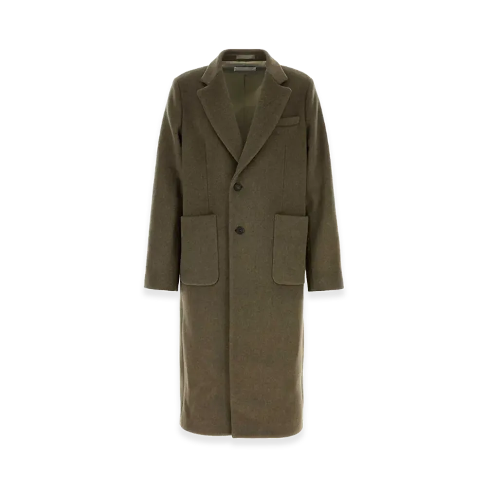 OUR LEGACY Wool Blend Coat "Olive Green"
