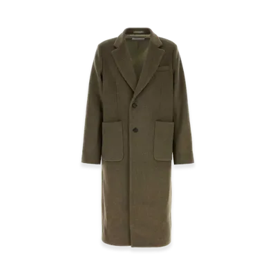 OUR LEGACY Wool Blend Coat "Olive Green"