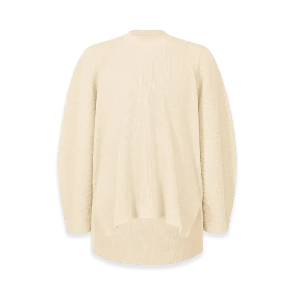HOMME PLISSE ISSEY MIYAKE Tight Twist Cotton Knit "Beige"