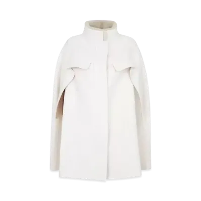 FENDI Women's Coat Cashmere Cape "White"