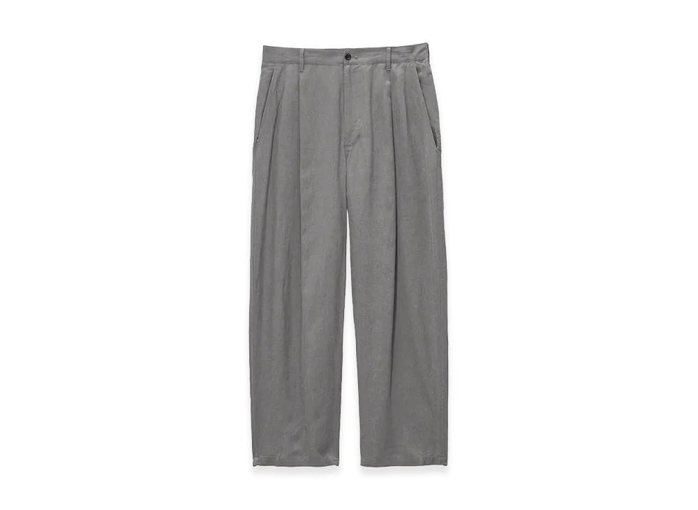 Graphpaper Linen Cupro Oversized Slacks "Stone Gray"