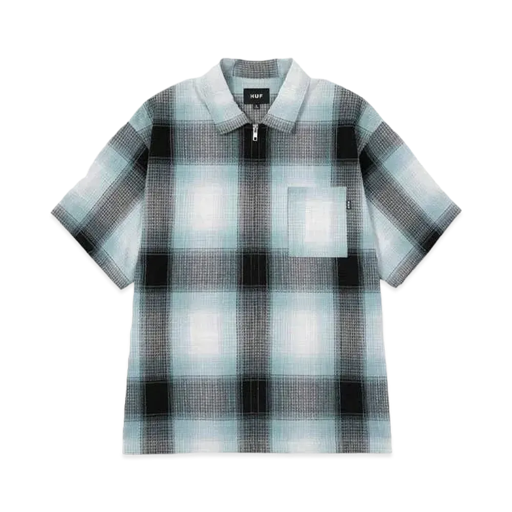 HUF Summer 24 Classic H Ombre Plaid Shirt "Neo Mint"