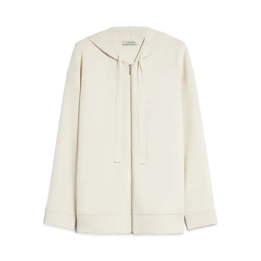Max Mara Zueye Scuba Jersey Hoodie "Ivory"