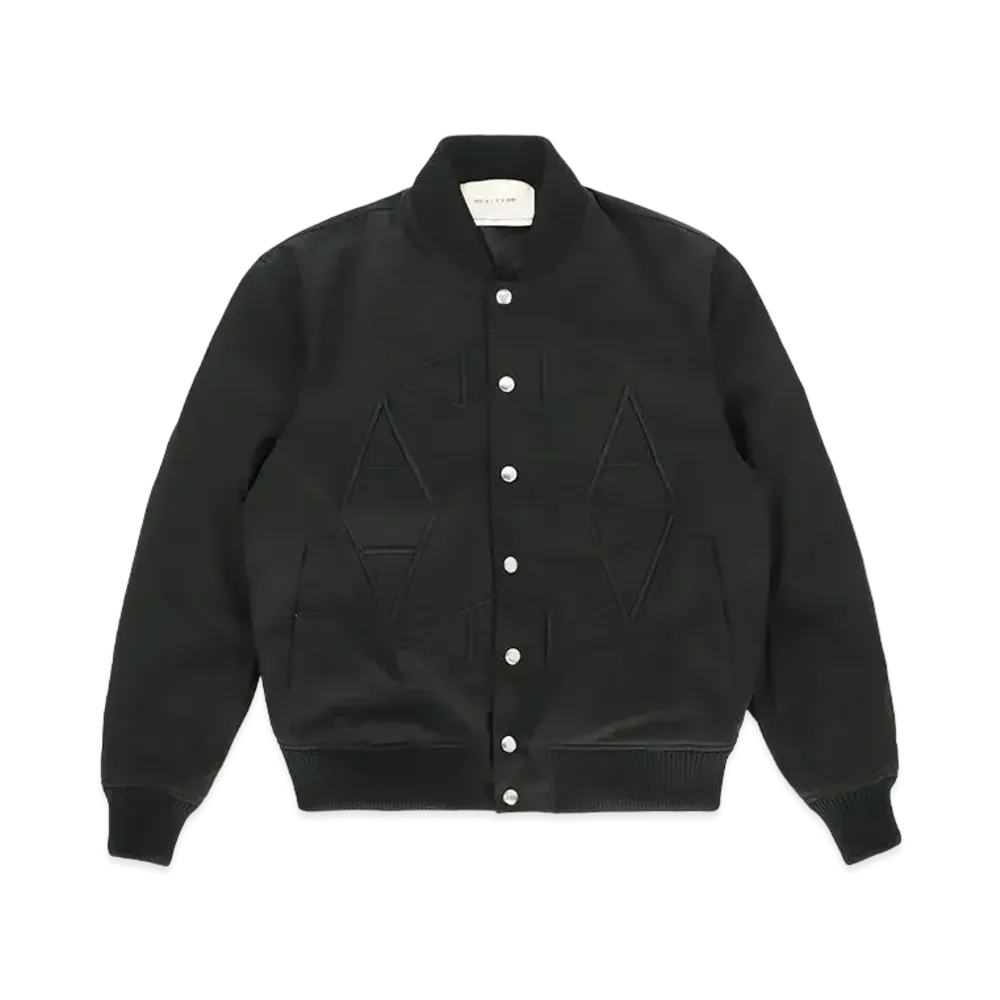 1017 ALYX 9SM Nylon Logo Varsity Jacket "Black"
