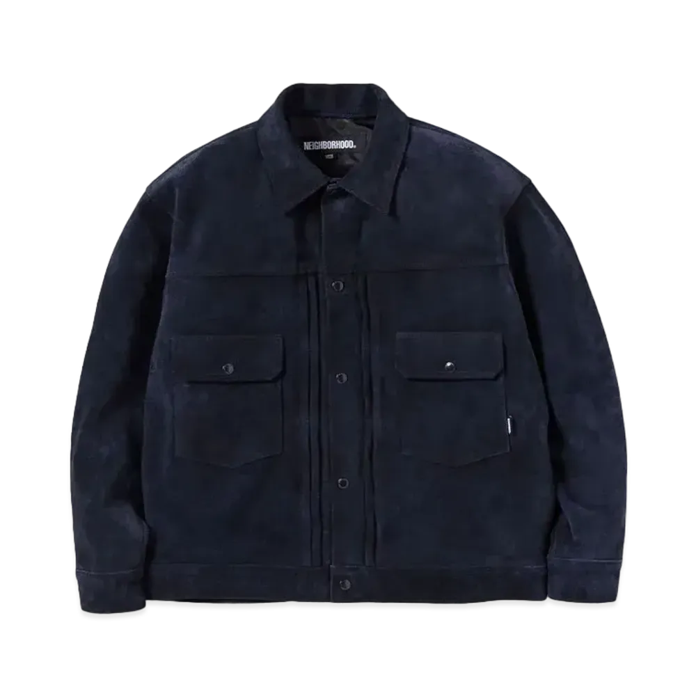 NEIGHBORHOOD Suede Type-2 JK . CL "Navy"