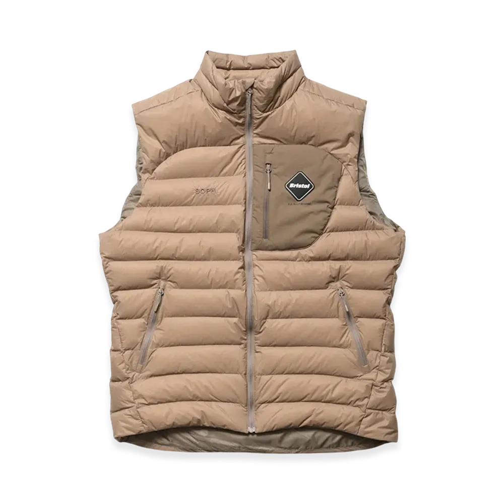 F.C.Real Bristol Expedition Down Vest "Beige"