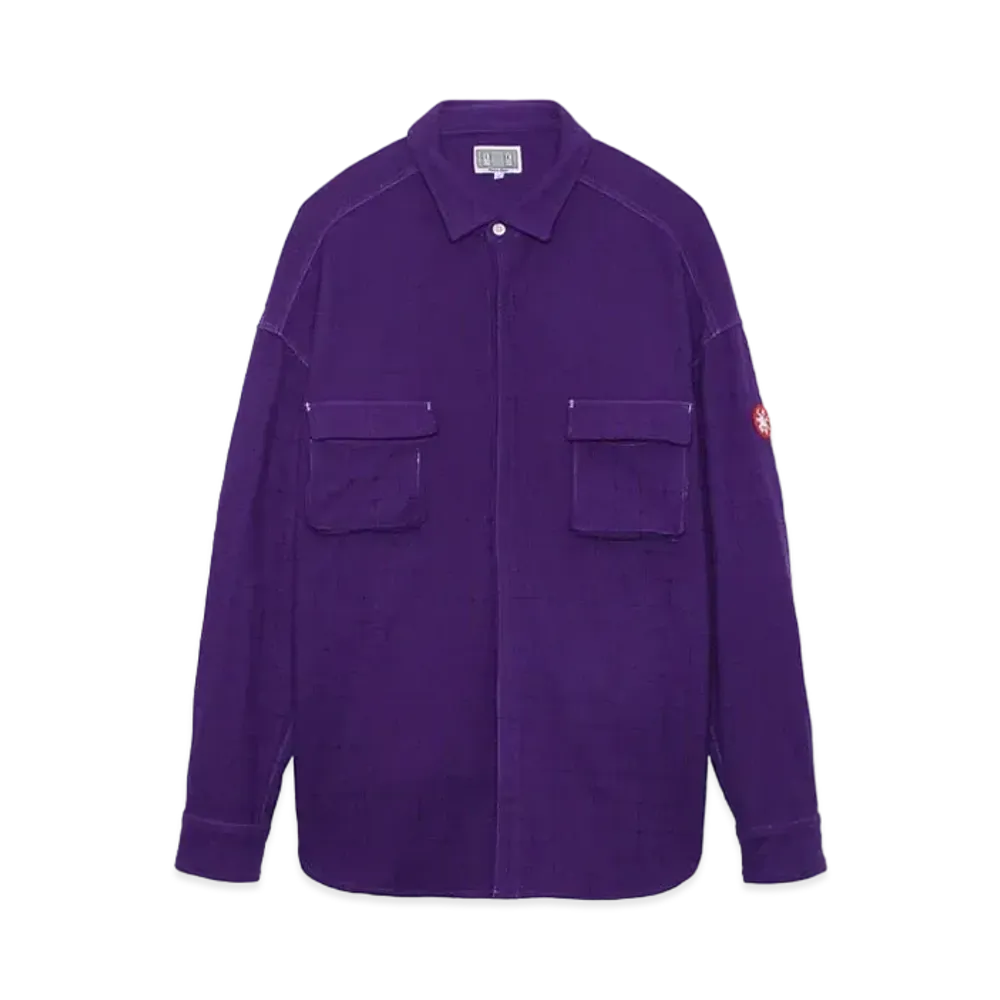 Cav Empt (C.E) GRID FLANNEL BIG SHIRT "Purple"