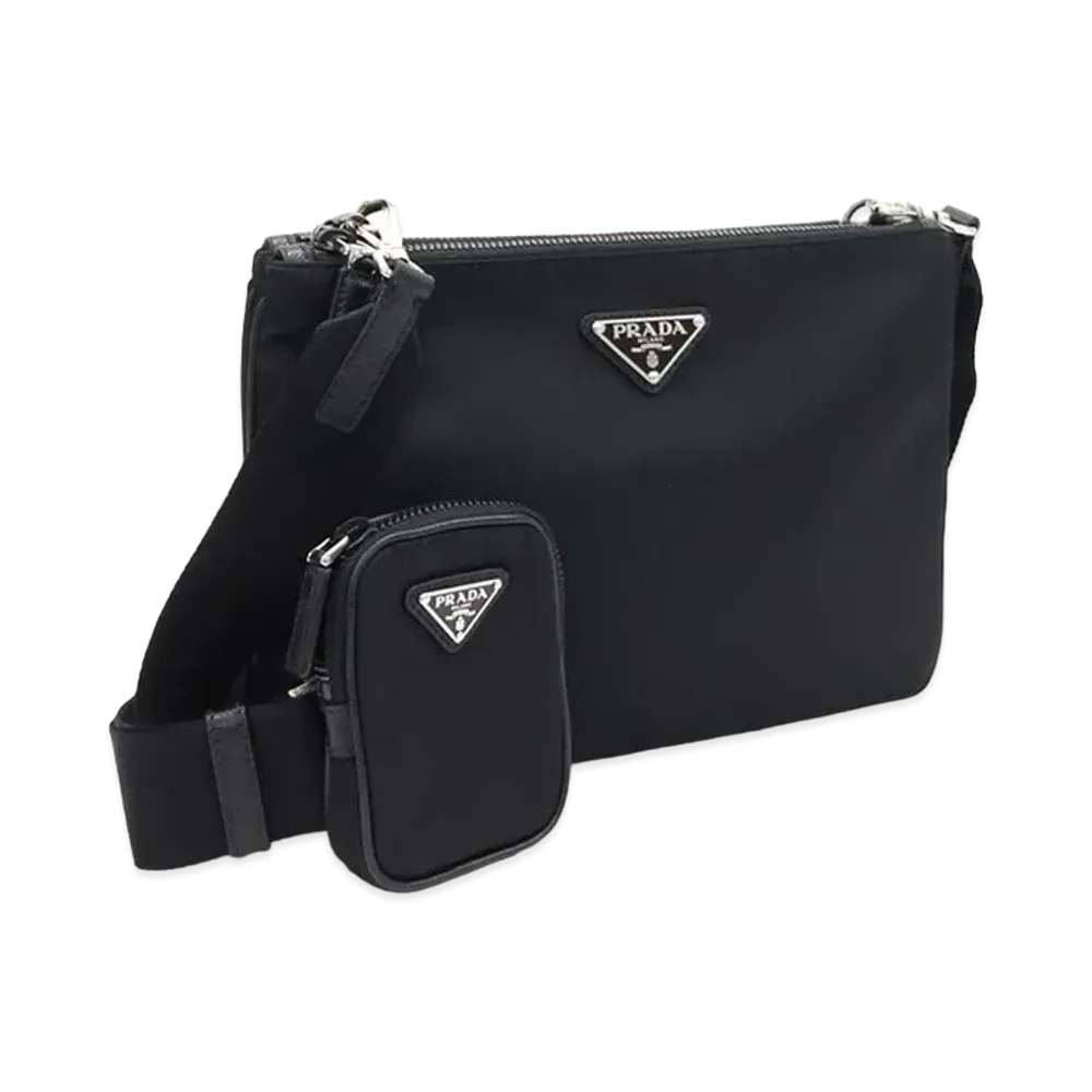 PRADA Re-Nylon Shoulder Bag "Black"