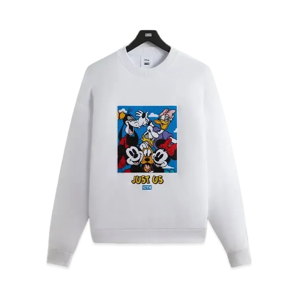Kith x Disney Mickey & Friends Family Portrait Vintage Crewneck "White"