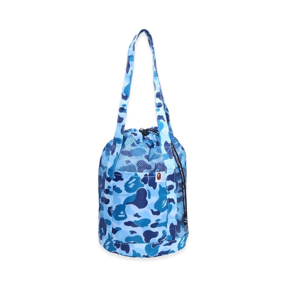 A BATHING APE SENTO ABC Camo Drawstring Bath Bag "Blue"
