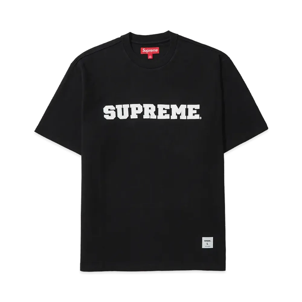 Supreme Collegiate Applique S/S Top "Black"