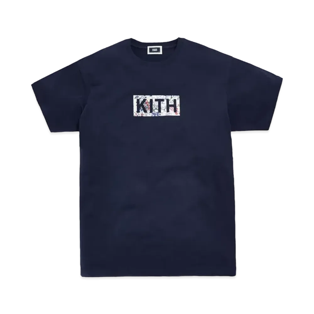 KITH Floral Classic Logo Tee (FW19) "Navy"