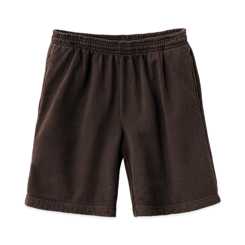 Los Angeles Apparel 14OZ Heavy Fleece Sweat Shorts Garment Dye "Chocolate"