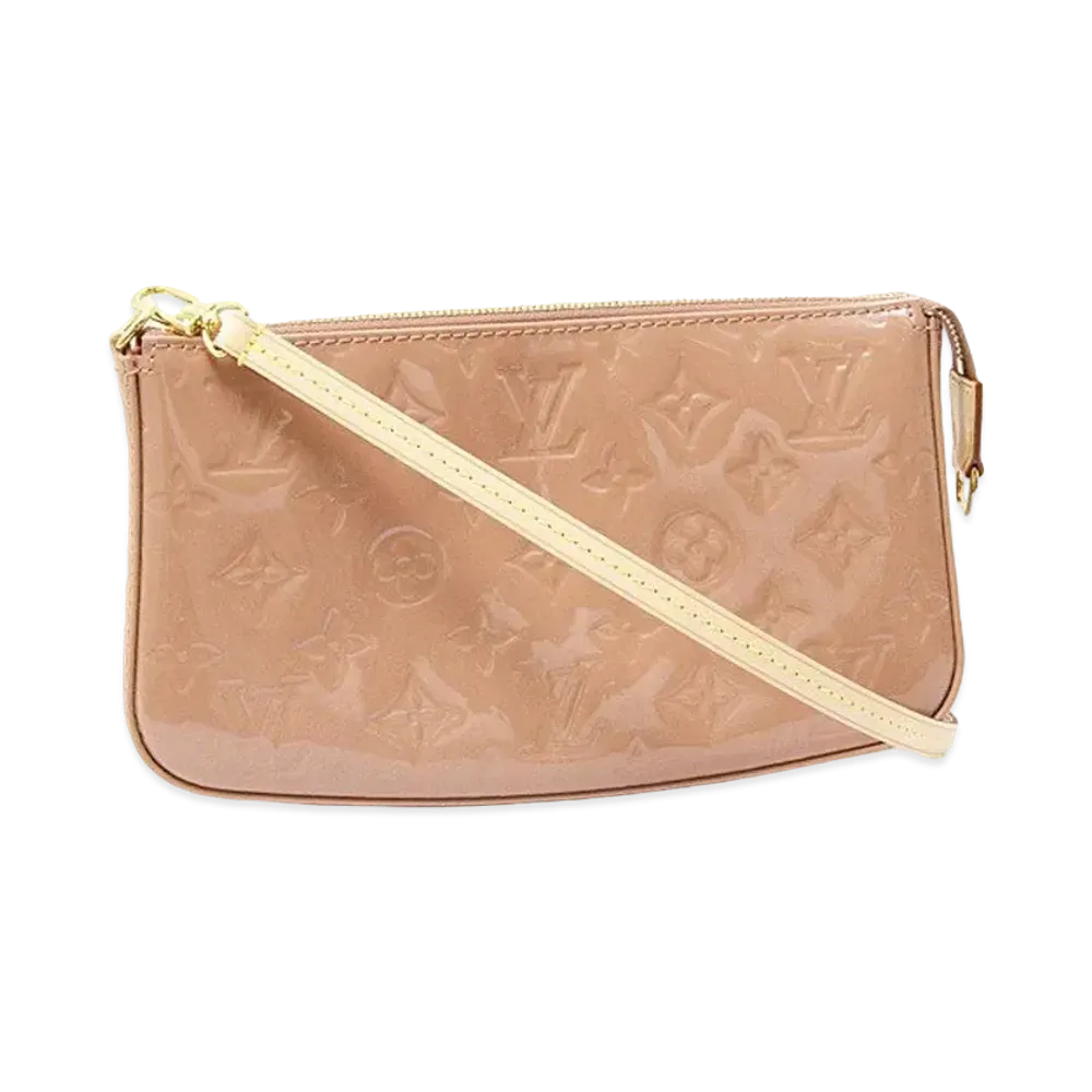 Louis Vuitton Vernis Pochette Accessories "Beige"
