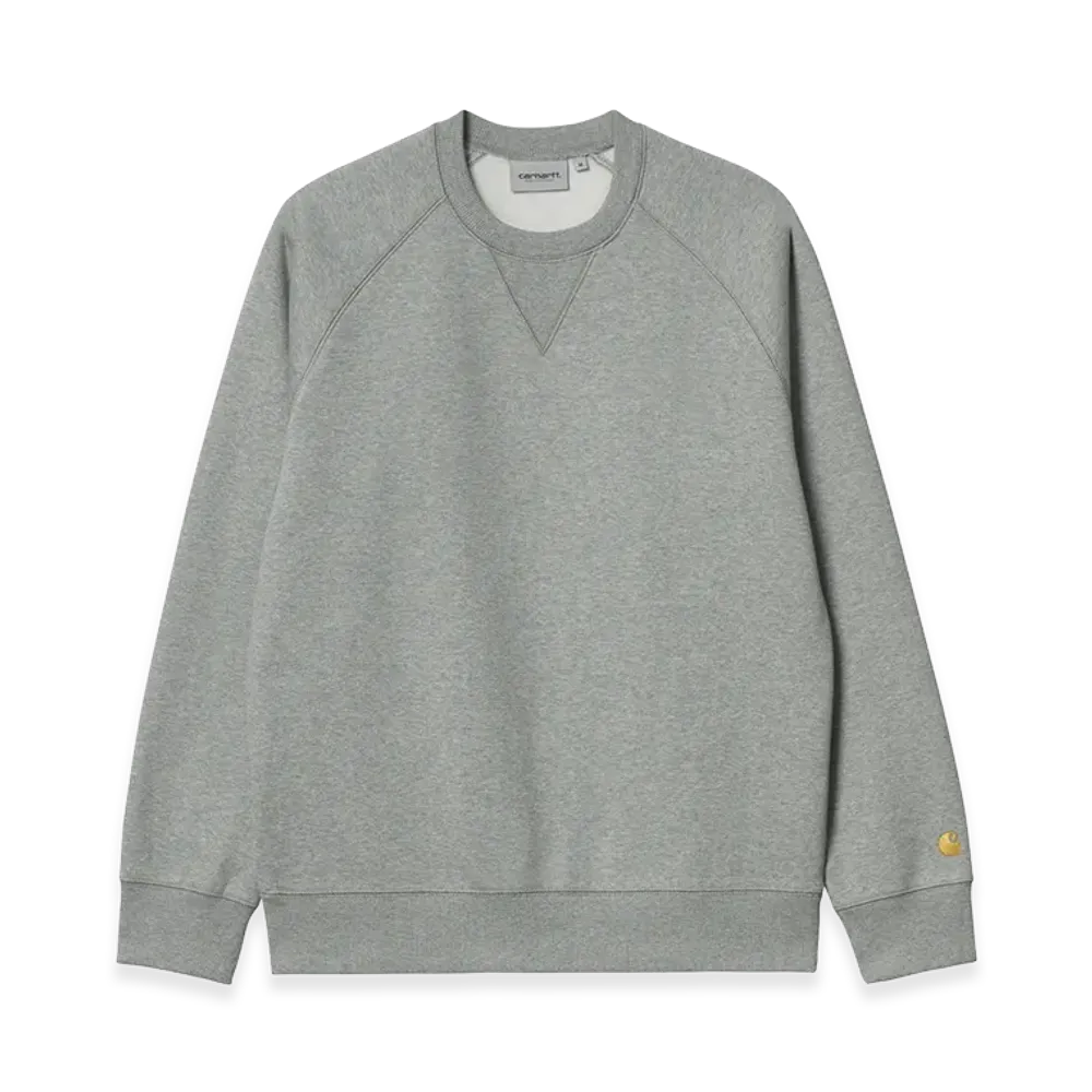 Carhartt WIP Chase Sweat "Grey Heather/Gold"