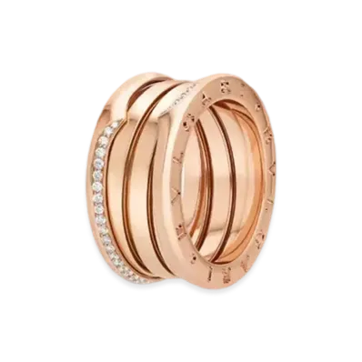 BVLGARI B.Zero1 Ring Diamond 18K "Pink Gold"