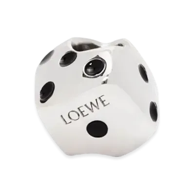 LOEWE Game Dice In Brass "Palladium"