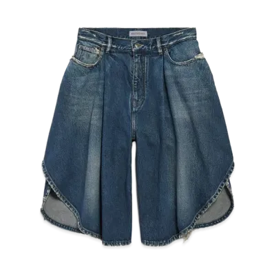 BALENCIAGA Women's Tulip Bermuda "Dark Ocean"