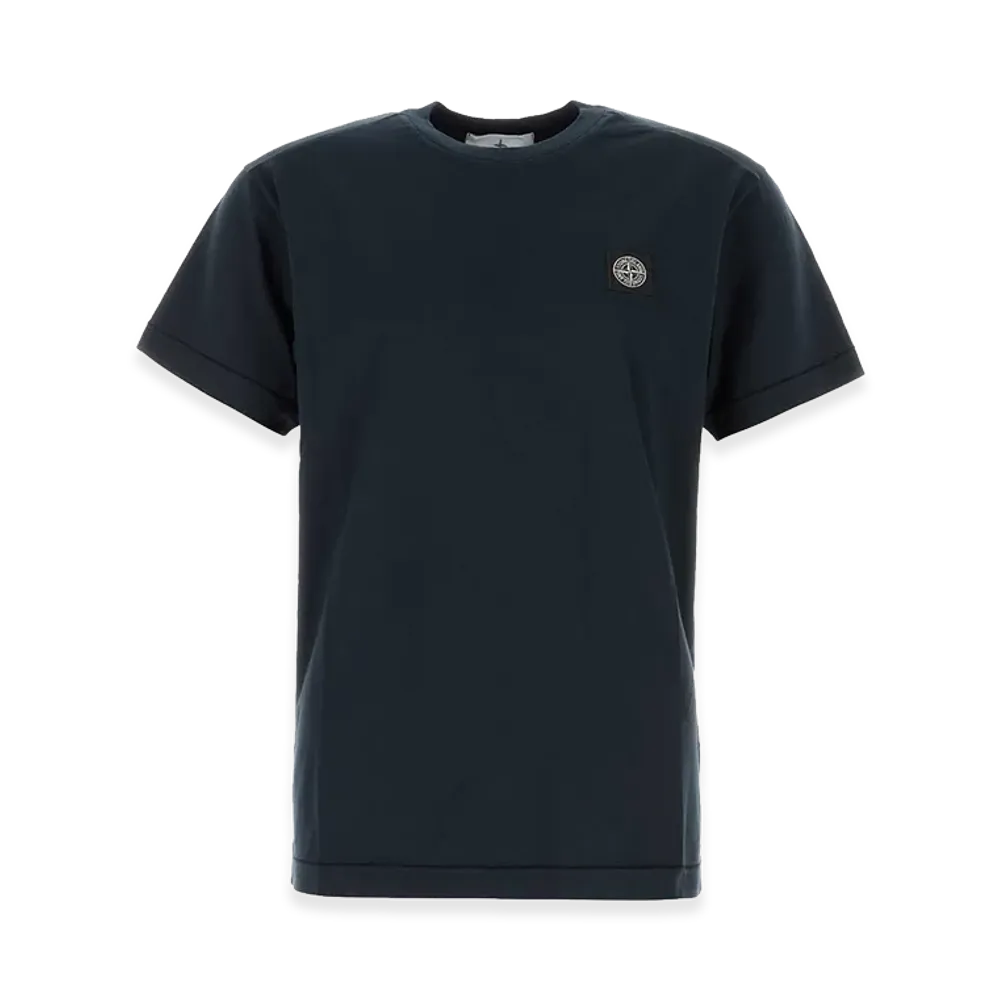 Stone Island Dark Blue Cotton T-Shirt "Blue"