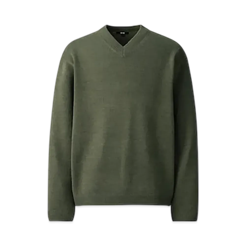 Uniqlo C Relaxed V-Neck Sweater "Olive"