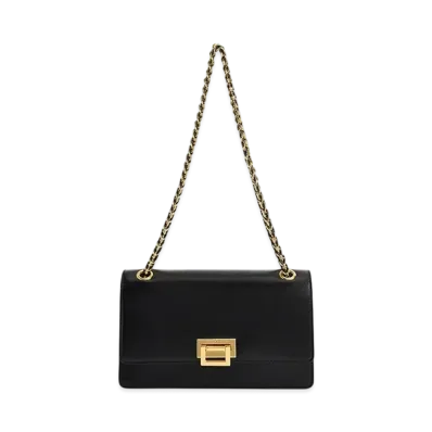 CHARLES & KEITH Chain Handle Shoulder Bag "Black"