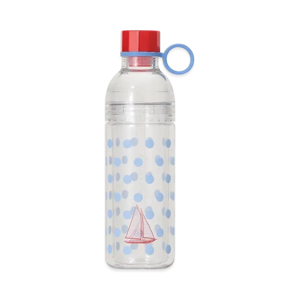 STARBUCKS Double Wall Bottle With Strap Marine Dot 473ml "Clear"