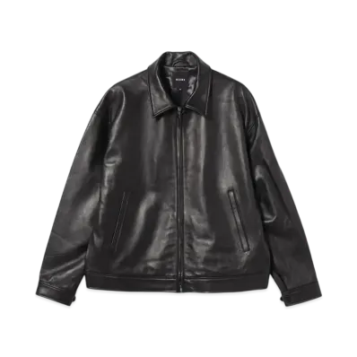 BEAMS Leather Zip Blouson "Balck"