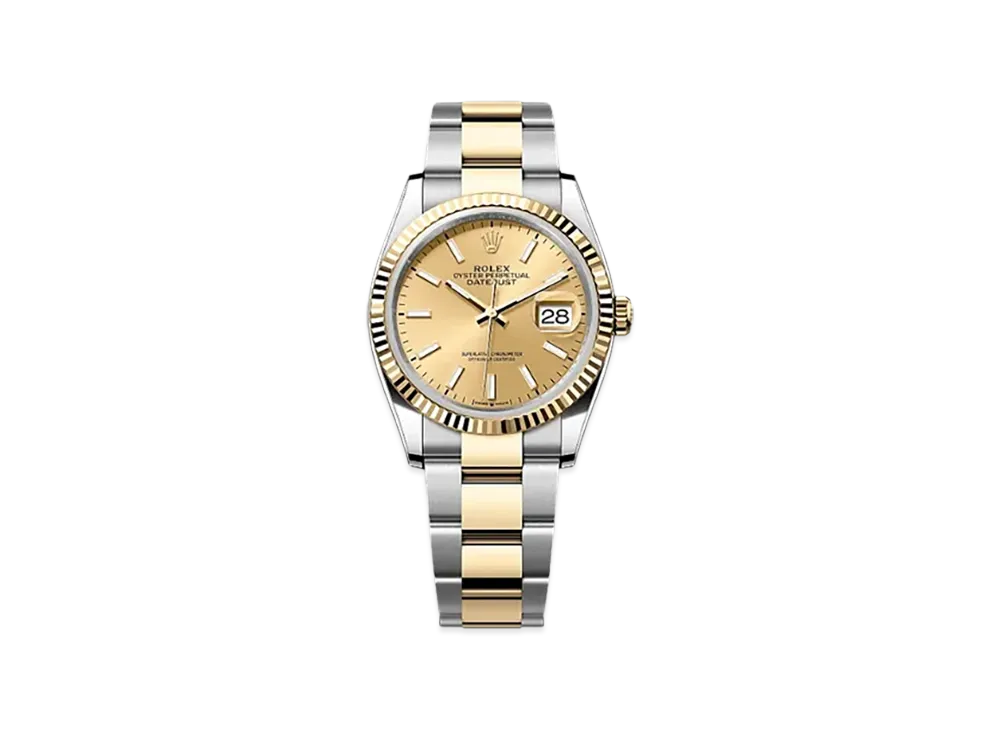 ROLEX Datejust 36 Oystersteel & Yellow Gold "Gold"