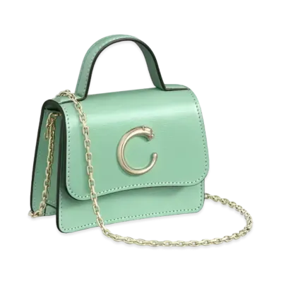 Cartier Chain Bag Micro Model, Panthere de Cartier "Sage Green"