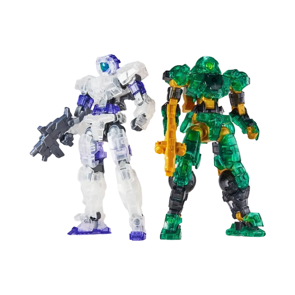 BANDAI "30 MINUTES MISSIONS" HYPER PLAMO Fes. LMT 30MM 1/144 eEXM-17 Alto/ bEXM-15 Porta Nova [Clear Color]
