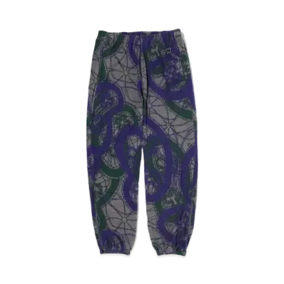 Needles ZIPPED SWEAT PANT - PAPILLON PILE JQ. "Blue"
